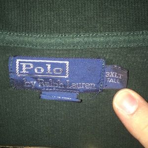Polo by Ralph Lauren Shirts - Polo half zip sweater 3XL Tall Polo by Ralph Lauren Shirts - Polo half zip sweater 3XL Tall